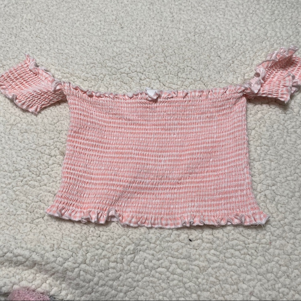 Pacsun off the shoulder crop top XS